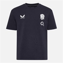 Castore Junior RFU England Rugby Travel T-Shirt Inkwell