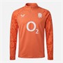Castore Mens RFU England Rugby Performance Midlayer 1/4 Zip Top Melon