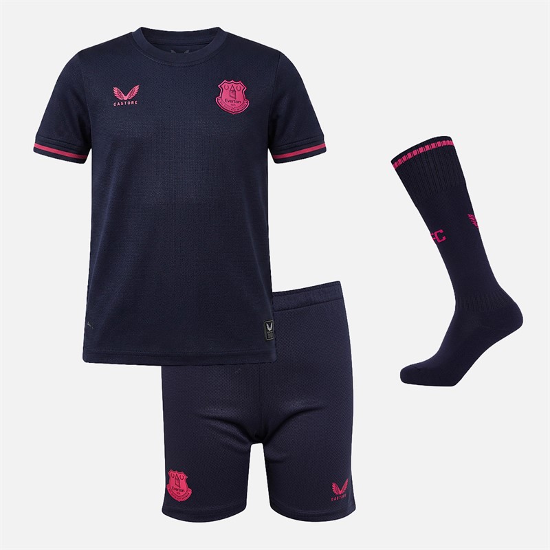 Castore Infant EFC Everton 25/26 Fourth Mini Kit Baritone Blue