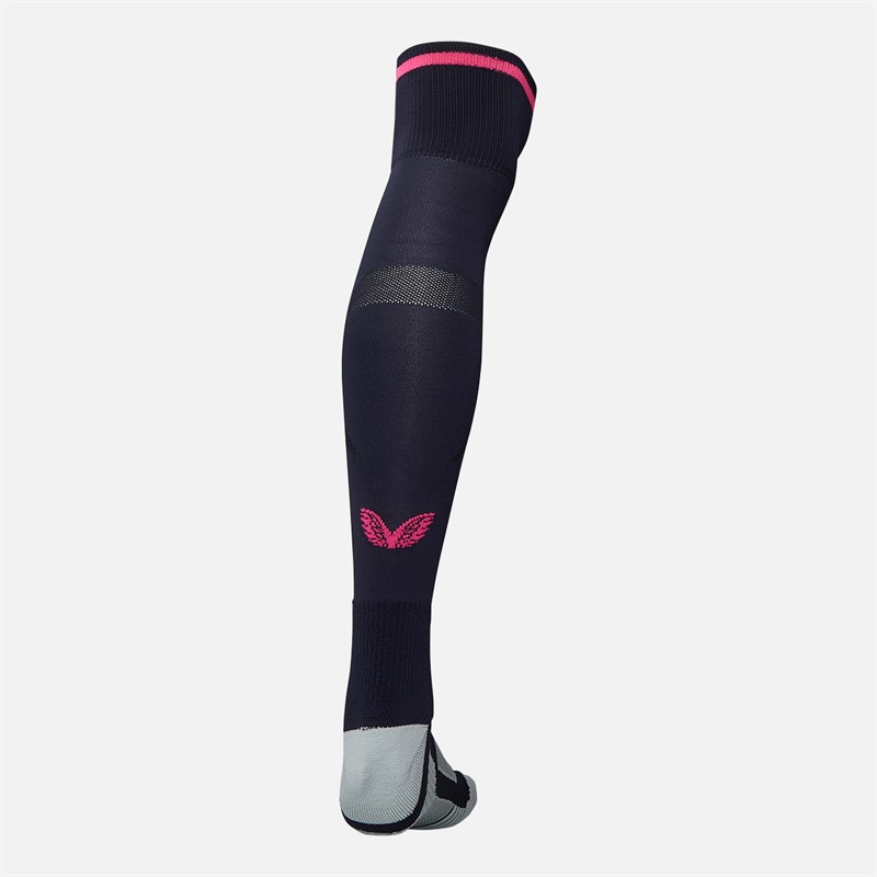 Castore EFC Everton 25/26 Fourth Socks Baritone Blue/Beetroot Purple