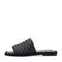 Bianco Damen Bialillie Geflochtene Riemchen Sandalen Glattleder Schwarz