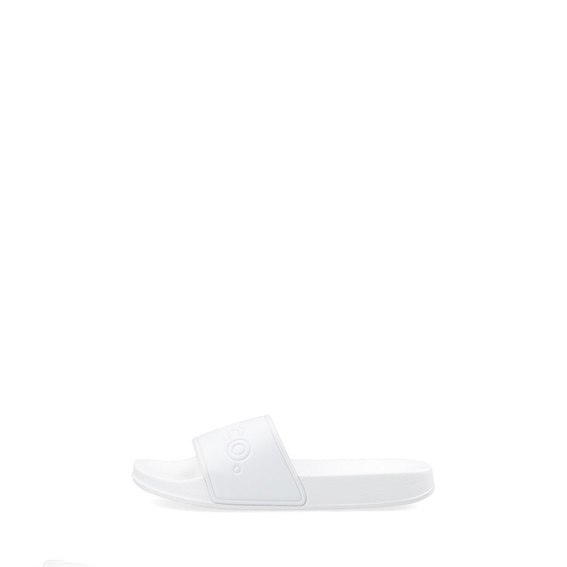 Bianco Dames Biastone Logo Slippers Wit