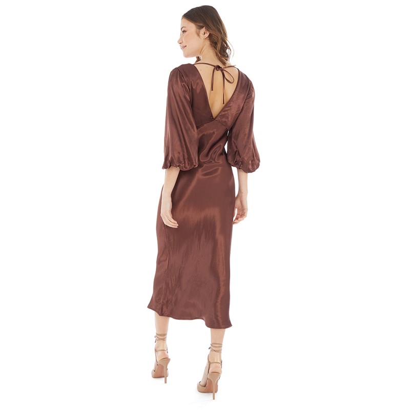 Nobody's Child Womens Ciara Midi Dress Brown