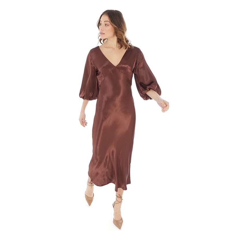 Nobody's Child Womens Ciara Midi Dress Brown