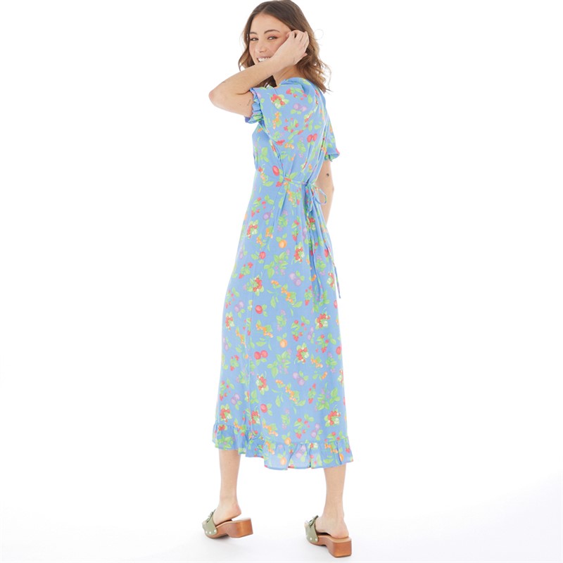 Nobody's Child Womens Delilah Midi Dress Blue