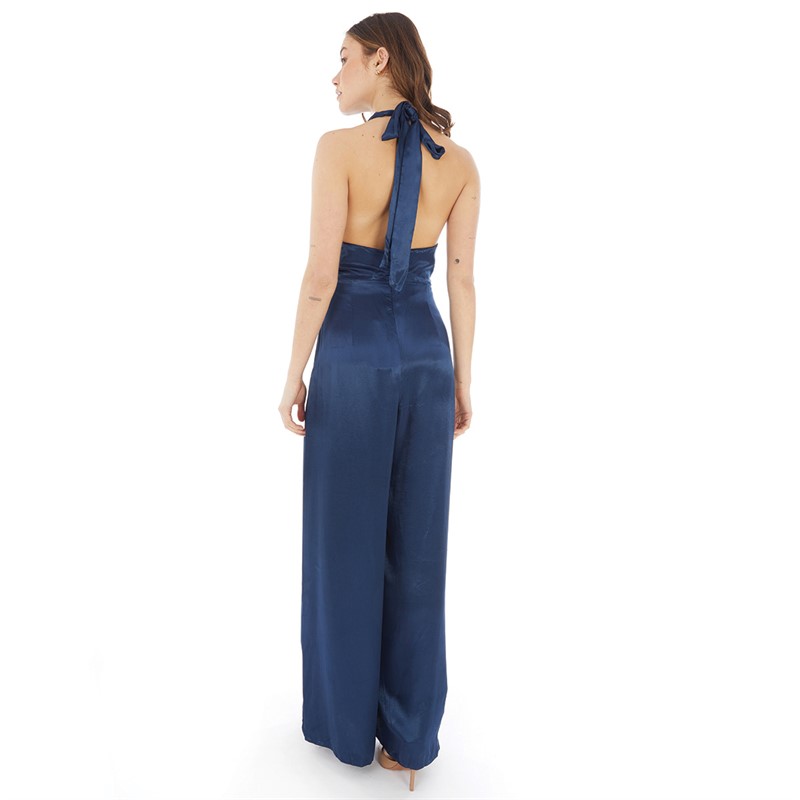 Nobody's Child Womens Annie Jumpsuit Navy