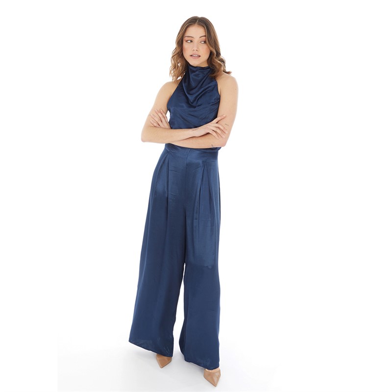 Nobody's Child Womens Annie Jumpsuit Navy