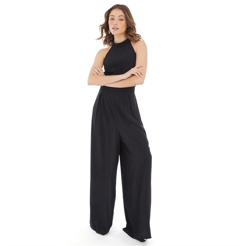 Nobody's Child Womens Hilary Jumpsuit Black