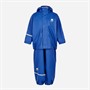 Celavi Børne Solid PU Basic Regntøj Sæt Havblå Oceanblue