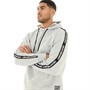 DKNY Sport Mens Park Slope Tape Hoodie Silver Marl