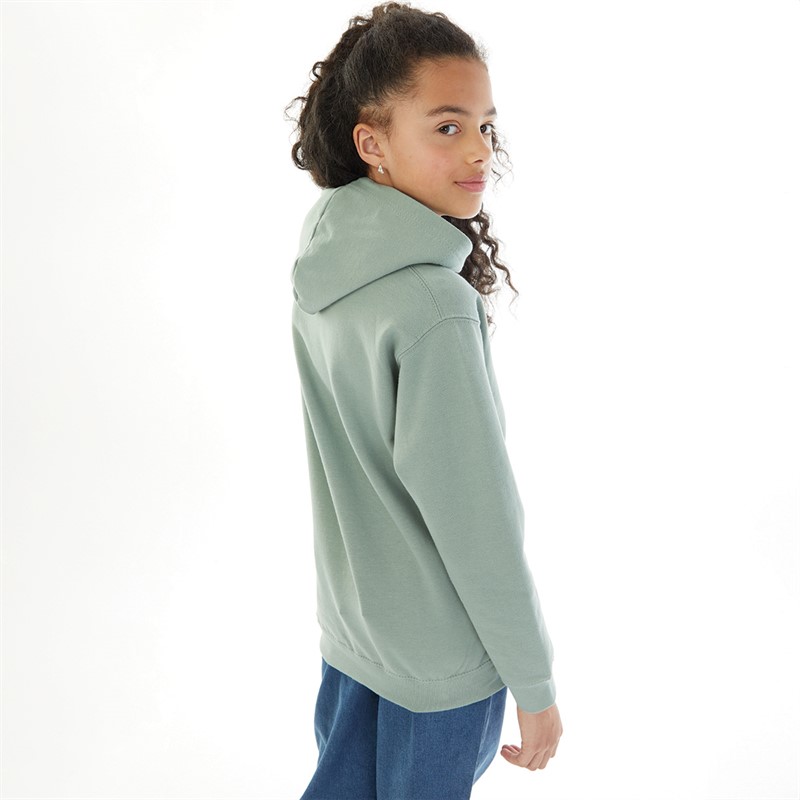 Suburban Riot Girls Positive Energy Hoodie Dusty Green