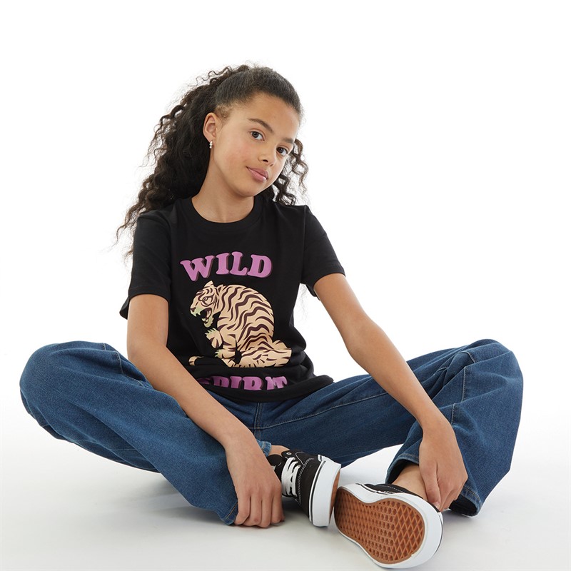 Suburban Riot Girls Wild Spirit T-Shirt Black