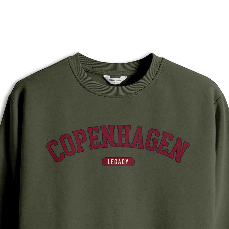 Copenhagen Legacy Sweatshirt met print Army