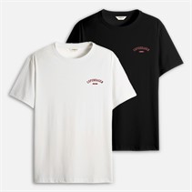 Copenhagen Legacy Heren T shirts met print, Set van 2 Zwart / Wit
