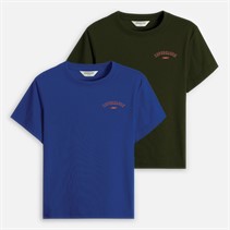 Copenhagen Legacy Jongens T-shirts Set van 2 Legergroen / Kobaltblauw