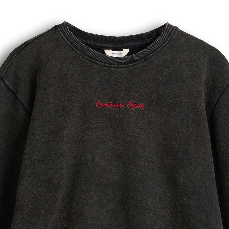 Copenhagen Legacy Herre Vintage Vasket Oversized Sweatshirt Dark Grey