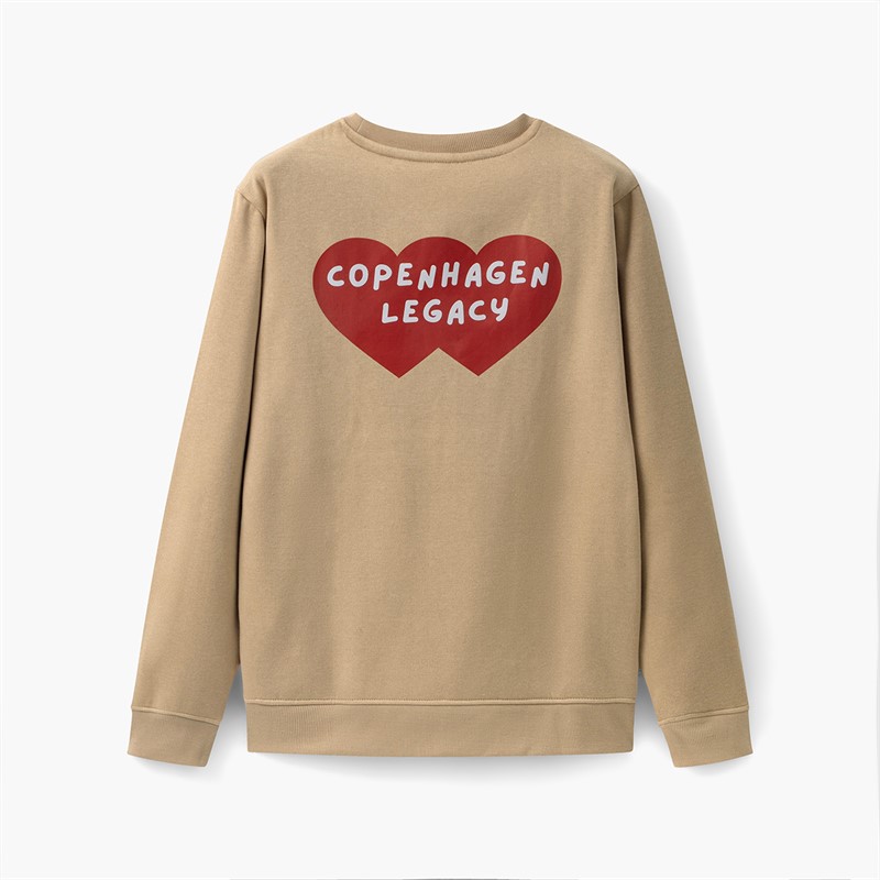 Copenhagen Legacy Bluza dla niego z nadrukiem w serca kolor Khaki