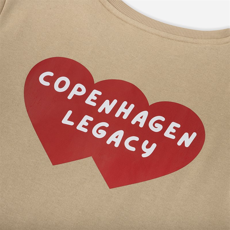 Copenhagen Legacy Bluza dla niego z nadrukiem w serca kolor Khaki