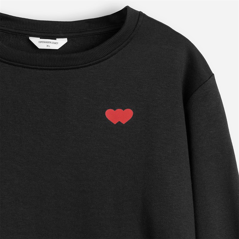 Copenhagen Legacy Bluza dla niego z nadrukiem w serca kolor Czarny