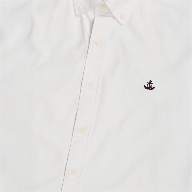 Copenhagen Legacy Herren Oxford Kragen Hemd Weiß