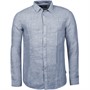 Indicode Mænd Inmirko Langærmet Skjorte Mørk Denim