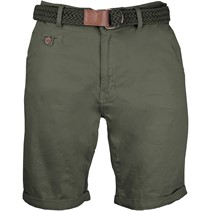 Indicode Heren Inconor Chino Shorts met Riem Army