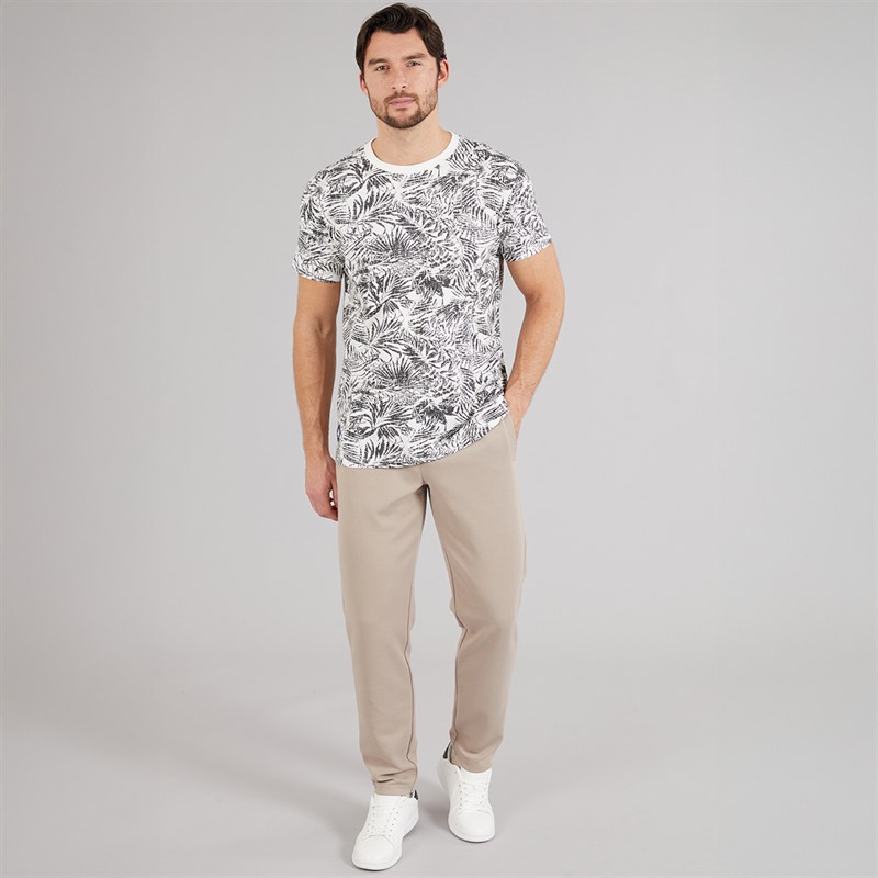 Indicode Herren Inpalme T-Shirts Weiß