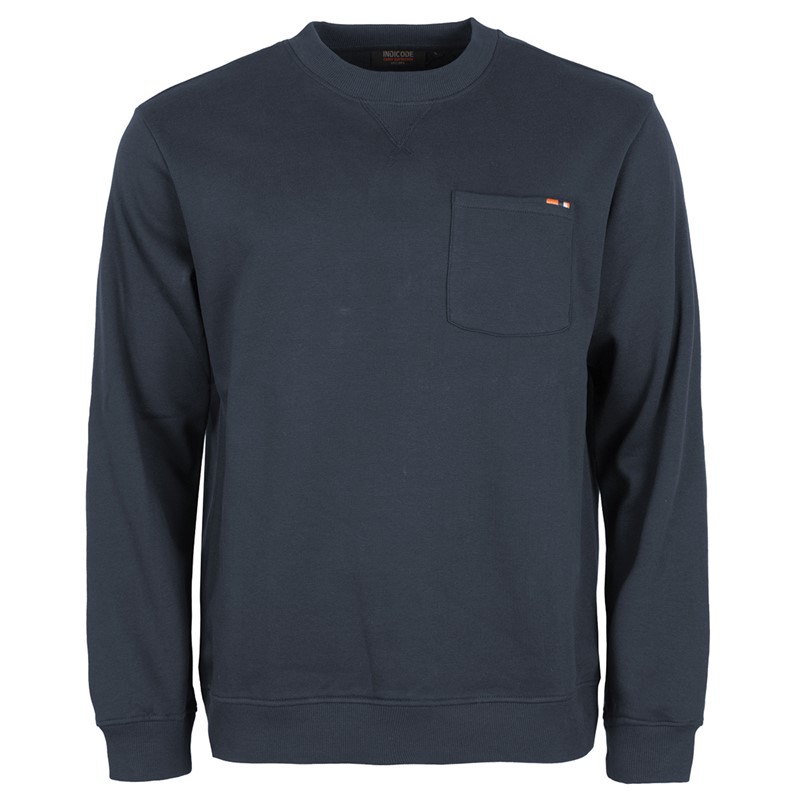 Indicode Sweat-Shirt Emran Homme 502 Bleu Marine