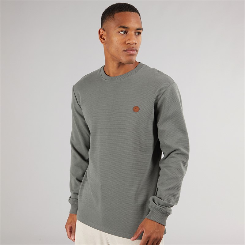 Indicode Herren Salupe Sweatshirt Castor Grau