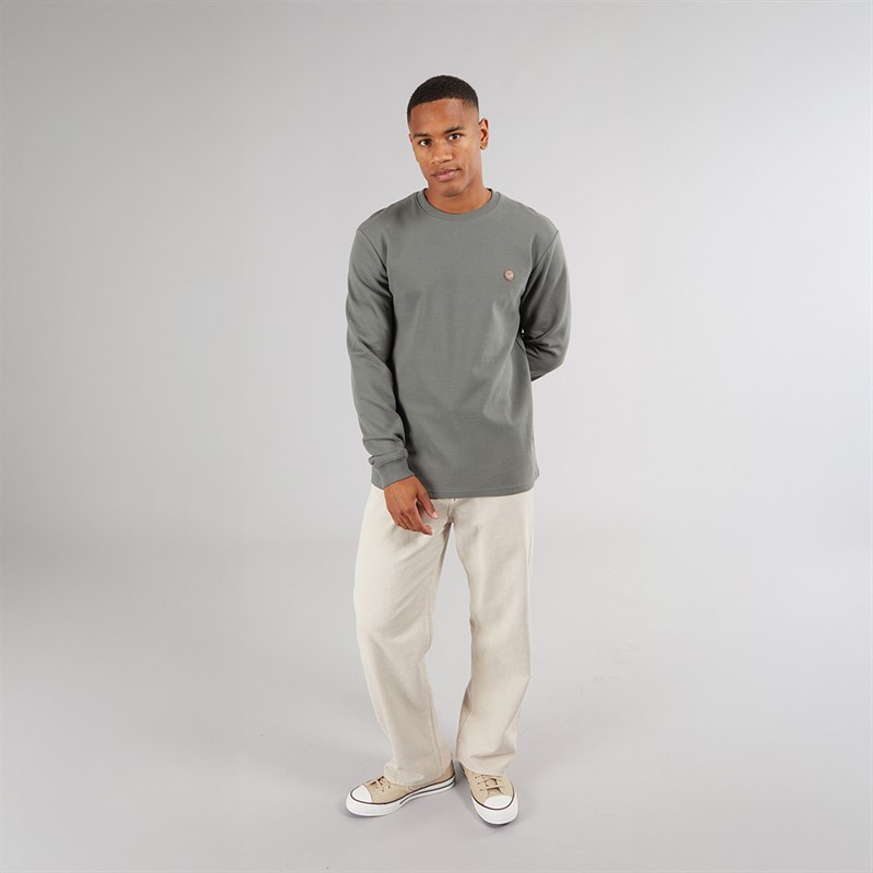 Indicode Herren Salupe Sweatshirt Castor Grau