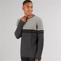 Indicode Pull Jaluf Homme Mélange Charbon