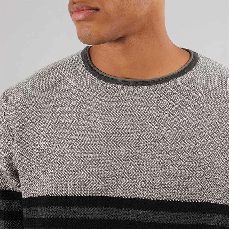 Indicode Herren Jaluf Pullover Anthrazit Mix