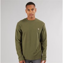 Indicode Herre Salupe Sweatshirt Mørk Oliven