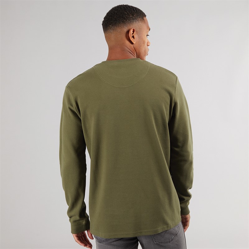 Indicode Herren Salupe Sweatshirt Dunkel Olive