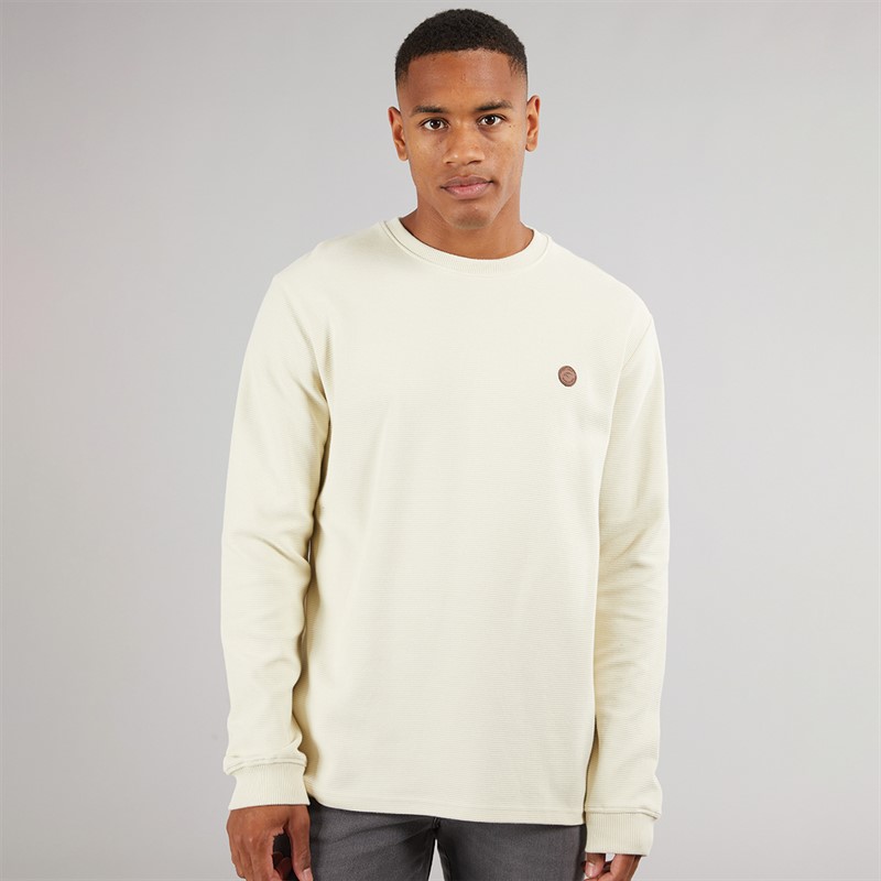 Indicode Herren Salupe Sweatshirt Weiß Spargel
