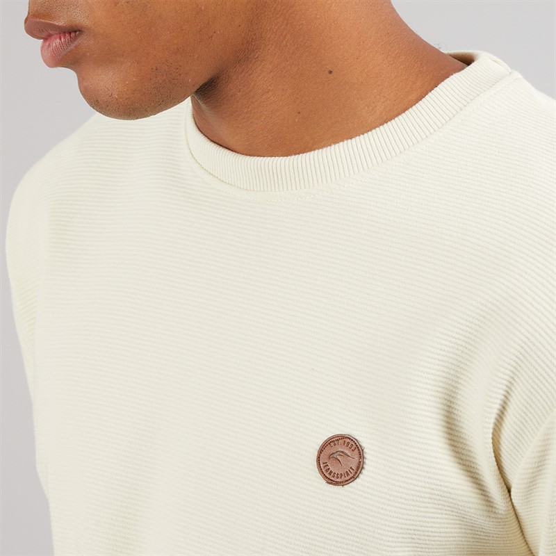 Indicode Herren Salupe Sweatshirt Weiß Spargel