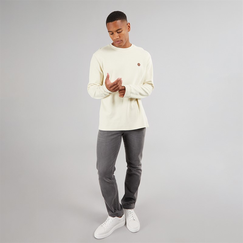 Indicode Herren Salupe Sweatshirt Weiß Spargel