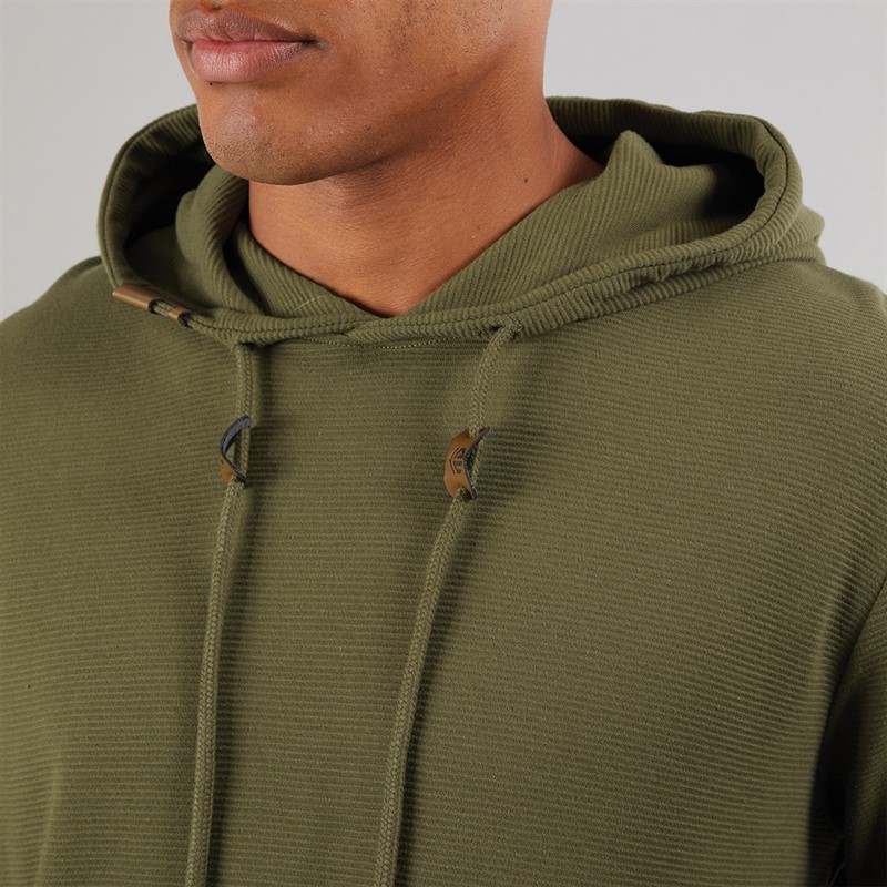Indicode Herren Salupe Kapuzenpullover Dunkel Olive