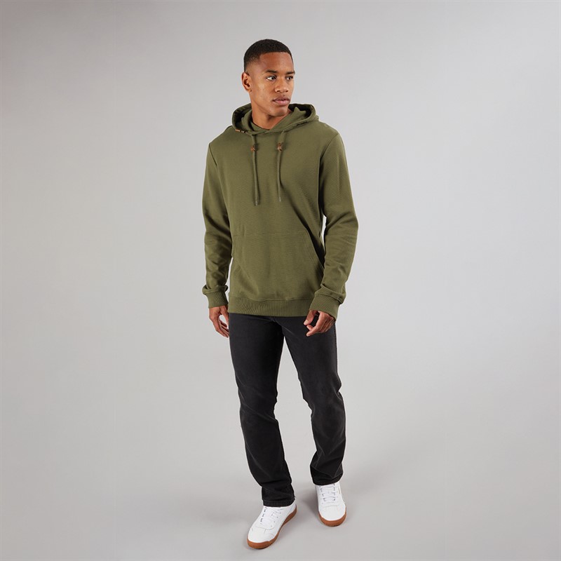 Indicode Herren Salupe Kapuzenpullover Dunkel Olive