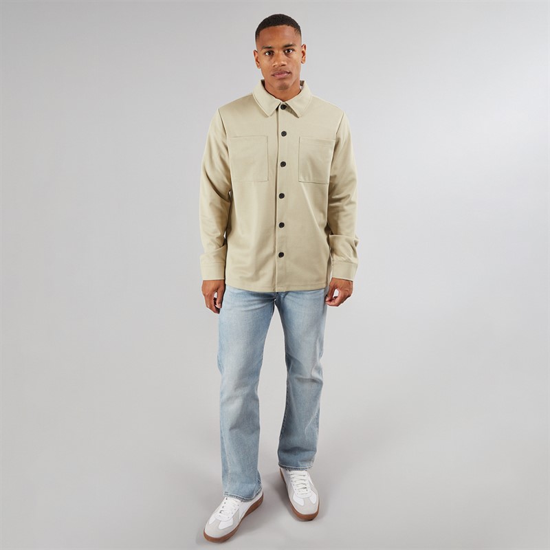 Indicode Herren Yuno Hemdjacke Irish Cream