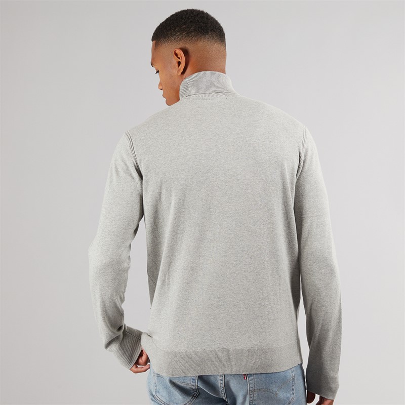 Indicode Herren Burns Pullover Hell Grau Meliert