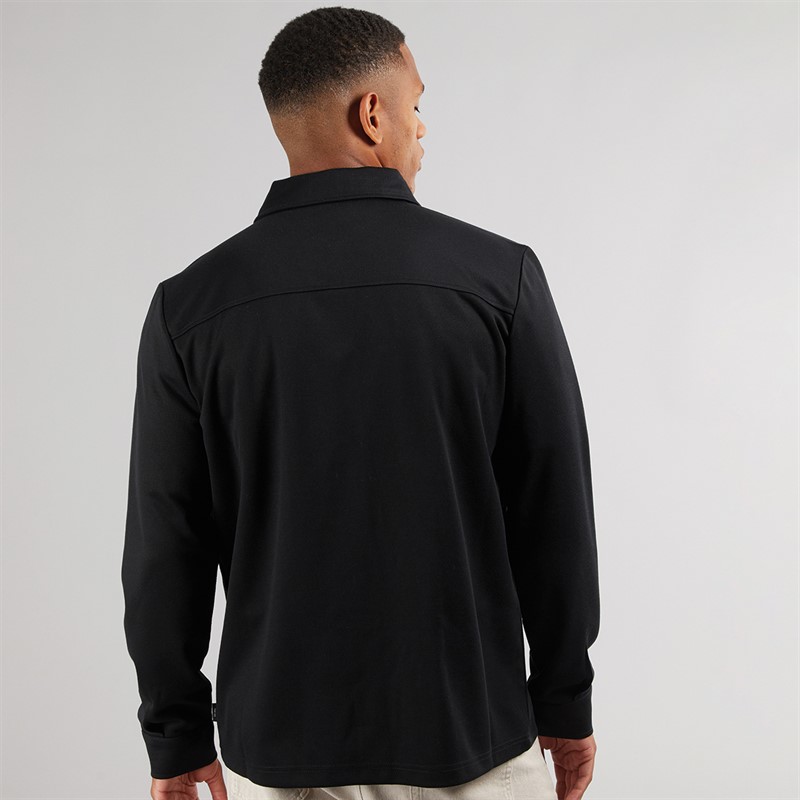 Indicode Herren Yuno Hemdjacke Schwarz