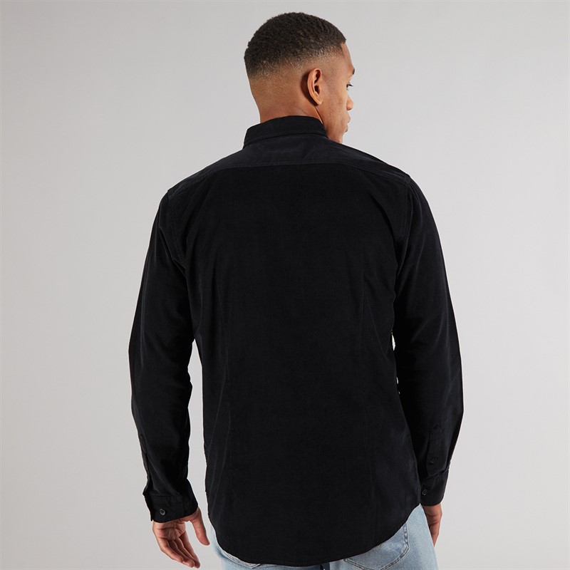 Indicode Herren Ryan Hemd Schwarz