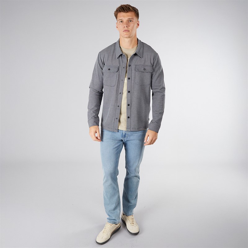 Indicode Herren Alen Hemdjacke Sky Captain
