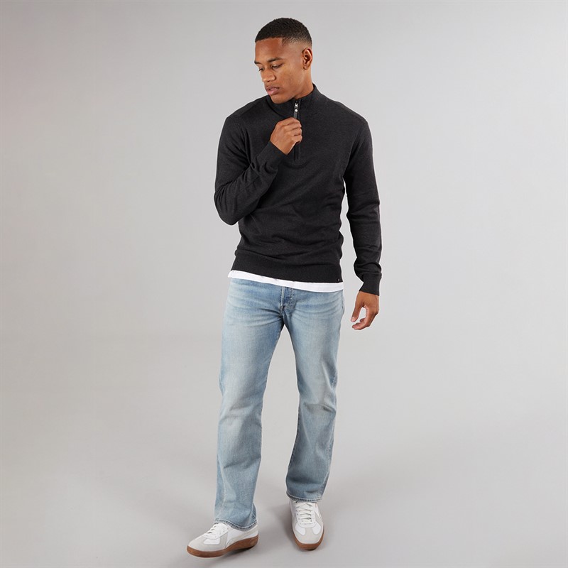 Indicode Herren Ancona Pullover Anthrazit Meliert