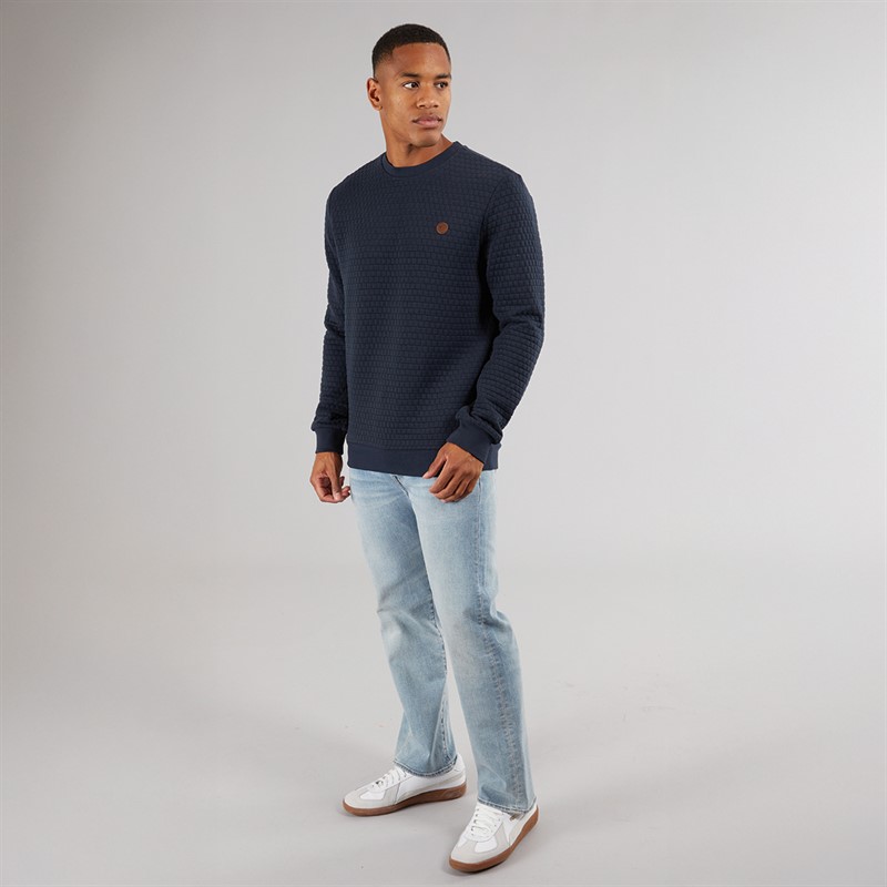 Indicode Herren Dash Sweatshirt Marineblau
