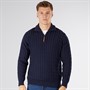 Indicode Herren Rufus Pullover Dunkel Marine