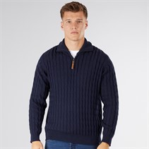 Indicode Pull Rufus Homme Bleu Marine Foncé