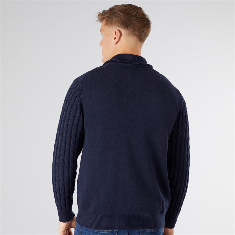 Indicode Herren Rufus Pullover Dunkel Marine