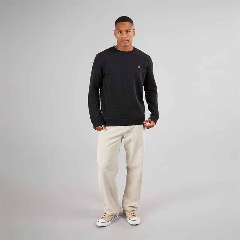 Indicode Herren Dash Sweatshirt Schwarz